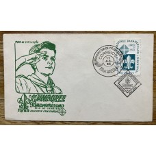 BRASIL 1965 BOY SCOUTS SOBRE CON MATASELLO ESPECIAL SCOUT